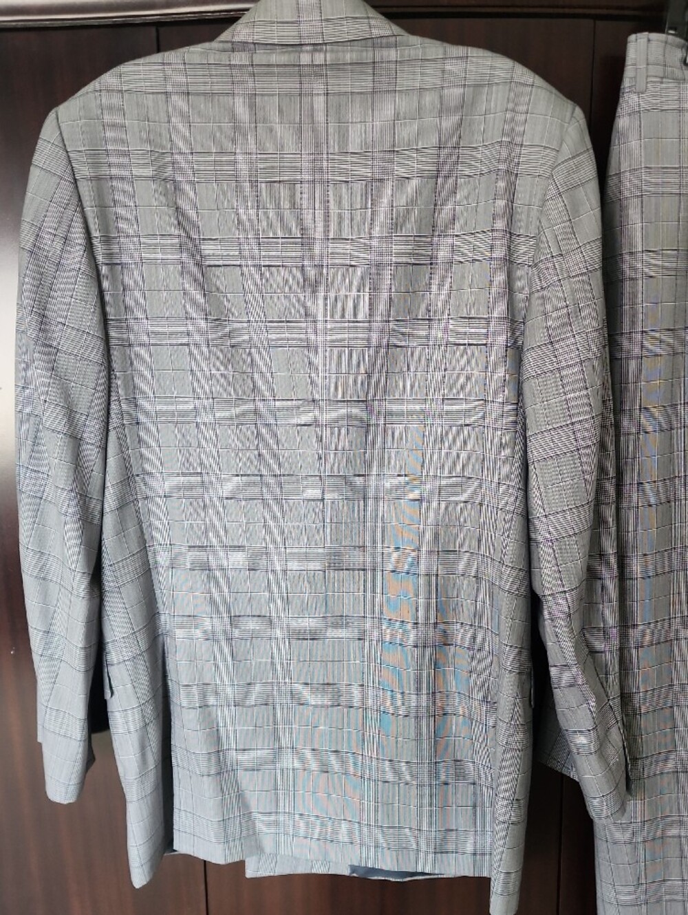 Canali Gray Plaid Double-Breasted Suit - Picture 5 of 10
